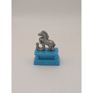 Fisher Price Loving Family Dollhouse Pony Club Horse Trophy Blu Silver No Ribbon